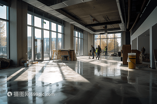 辦公樓大廳裝潢工程現場施工紀實